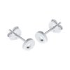 Sterling Silver Open Circle Stud Earrings