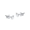 Sterling Silver Apple Stud Earrings