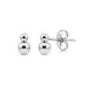 Sterling Silver Double Ball Stud Earrings