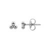 Sterling Silver Fourth Dot Stud Earrings