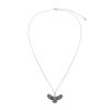 Sterling Silver Owl Pendant With Chain 18 Inches