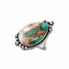 Sterling Silver Blended Turquoise With Spiny Oyster Shell Ring