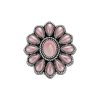 Sterling Silver Pink Shell Southwest Blossom Ring