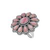 Sterling Silver Pink Shell Southwest Blossom Ring
