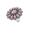 Sterling Silver Pink Shell Southwest Blossom Ring