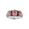 Sterling Silver Rhodochrosite Ring