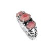 Sterling Silver Rhodochrosite Ring