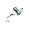 Sterling Silver Abalone Cuff Bracelet 7.5 Inches