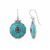 Sterling Silver Turquoise Motif Earrings