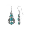 Sterling Silver Mohave Turquoise Earrings