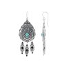 Sterling Silver Turquoise Motif Earrings