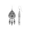 Sterling Silver Feather Motifs.Earrings