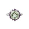 Sterling Silver Green Amethyst & Amethyst ring