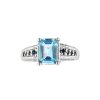 Sterling Silver Sky Blue Topaz & Swiss Blue Topaz Ring