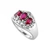 Sterling Silver Ruby Ring