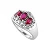 Sterling Silver Ruby Ring