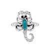 Sterling Silver Turquoise Scorpion Ring