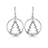 Sterling Silver Snowy Sweater Earrings