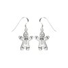 Sterling Silver Gingerbread Earrings
