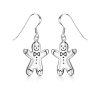 Sterling Silver Gingerbread Earrings