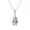 Sterling Silver Gnome Pendant With Chain 18 Inches