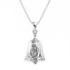 Sterling Silver Nativity Bell Pendant With Chain 18 Inches