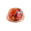 Copper Pink & Orange Spiny Oyster Shell Ring