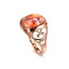 Copper Pink & Orange Spiny Oyster Shell Ring