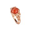 Sunstone Copper Ring