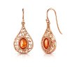 Sunstone Copper Earrings