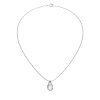 Rainbow Moonstone Sterling Silver Pendant With Chain 18+2 Inch