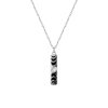 Rainbow Moonstone Sterling Silver Pendant Necklace