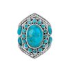 Sterling Silver Ring with Turquoise