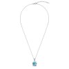 Larimar Sterling Silver Butterfly Pendant With Chain 18+2 Inches