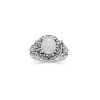 MOP & Sky Blue Topaz  Sterling Silver Ring