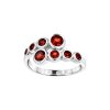 Garnet Sterling Silver Ring