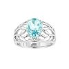 Sky Blue Topaz Sterling Silver Ring