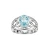Sky Blue Topaz Sterling Silver Ring