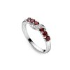Garnet Sterling Silver Ring