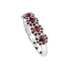 Garnet Sterling Silver Ring