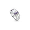 MOP & Amethyst Sterling Silver Ring