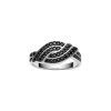 Black Spinel With Black Rhodium Sterling Silver Ring