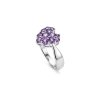 Amethyst Sterling Silver Heart Ring