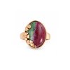 Ruby Zoisite Copper Ring
