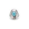 Larimar & MOP Sterling Silver Ring