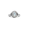 Rainbow Moonstone Sterling Silver Ring