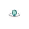 Teal Fluorite Sterling Silver Ring