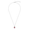 Red Agate Christmas Tree Cameo Sterling Silver Pendant With Chain 18+2 Inches