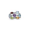 Multi Colors Gemstone Sterling Silver Ring