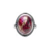 Purple Spiny Oyster Sterling Silver Ring